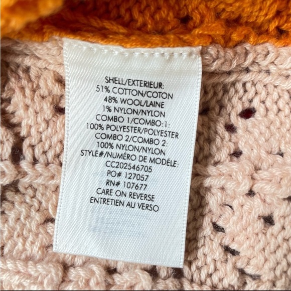 Alice + Olivia CARDIGAN SWEATER KITTY PUFF SLEEVE MULTICOLORED SMALL NWT - Picture 14 of 16